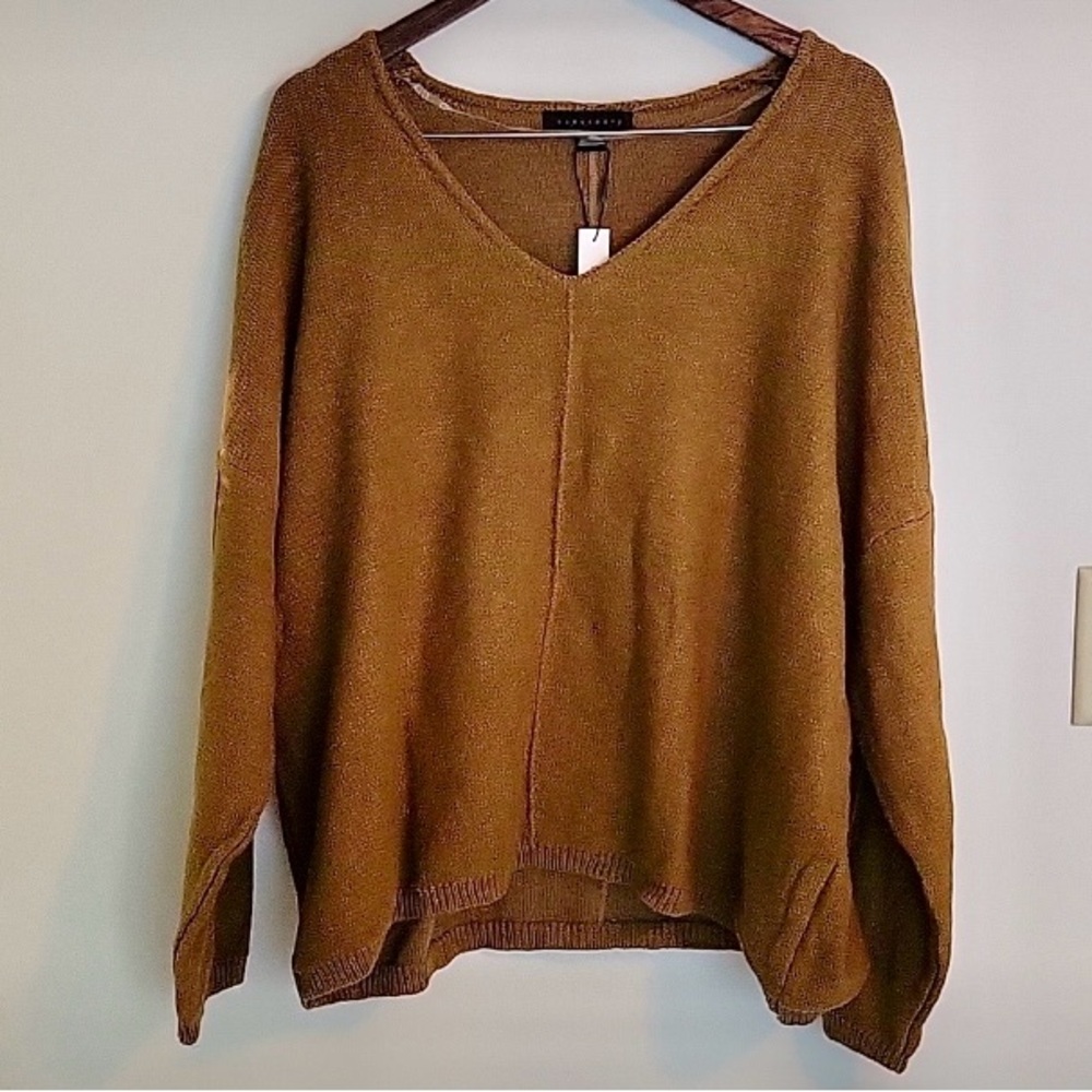 Sanctuary 3X Boxy V Neck Sweater